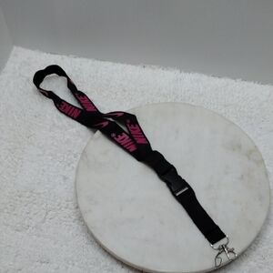 Nike Lanyard Detachable Key Chain Black/Magenta NL#13,#30